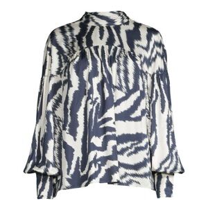 Absolutely gorgeous, barely worn Tes Baker blouse top back button detail